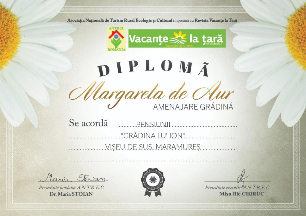 Gradina Lu' Ion "A Home Away From Home" (Adults Only) Vişeu de Sus 外观 照片